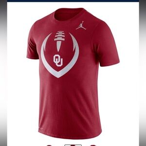 OU University of Oklahoma Men's Red Graphic T-Shirt